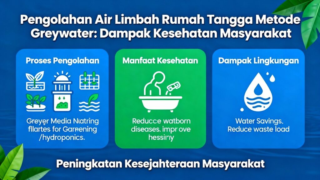 Pengolahan Air Limbah Rumah Tangga Metode Greywater Kesehatan Masyarakat Dampak