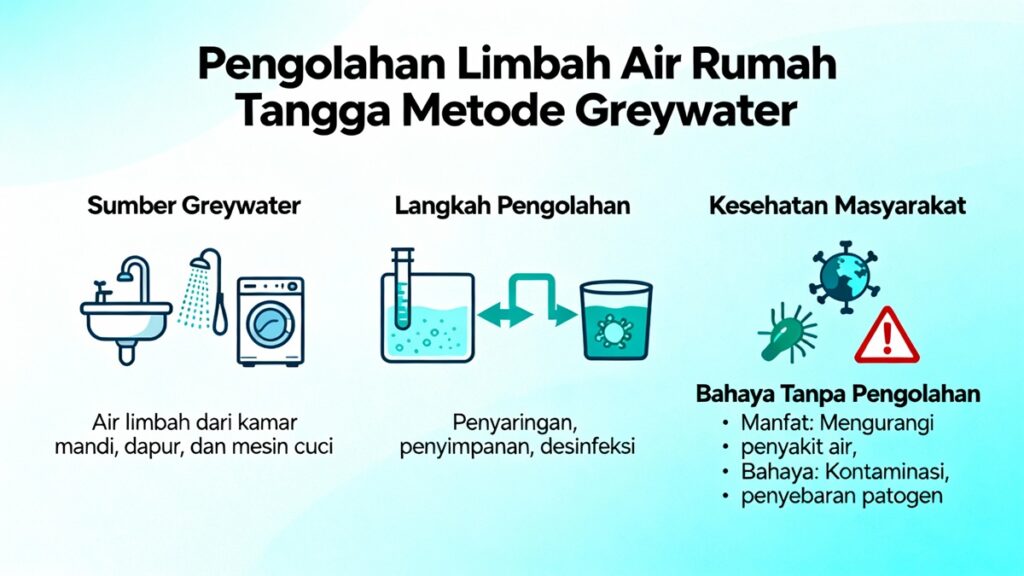 Pengolahan Limbah Air Rumah Tangga Metode Greywater Kesehatan Masyarakat Bahaya