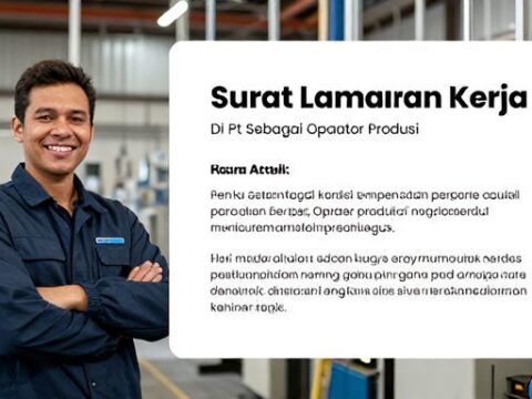 Contoh Surat Lamaran Kerja Di Pt Sebagai Operator Produksi