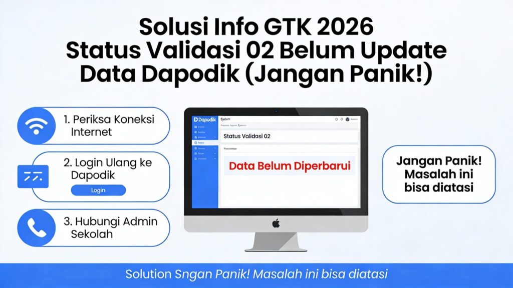 Solusi Info GTK 2026 Status Validasi 02 Belum Update Data Dapodik